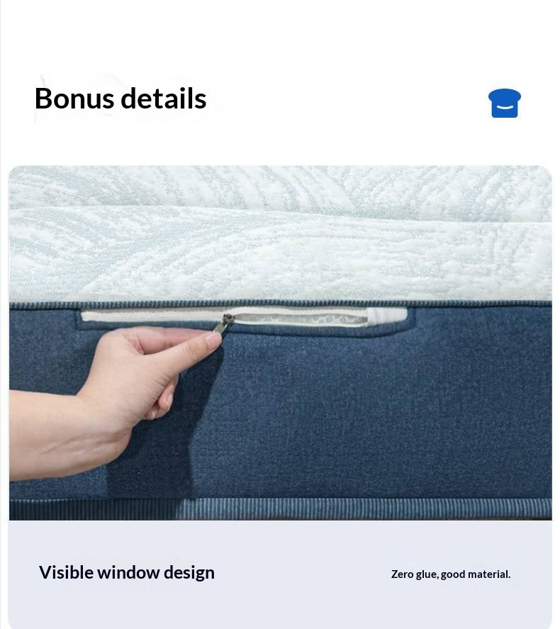 Zero-Glue Pressure-Free Memory Foam Mattress — 3D Core Material, Thick Mattress with Independent Springs