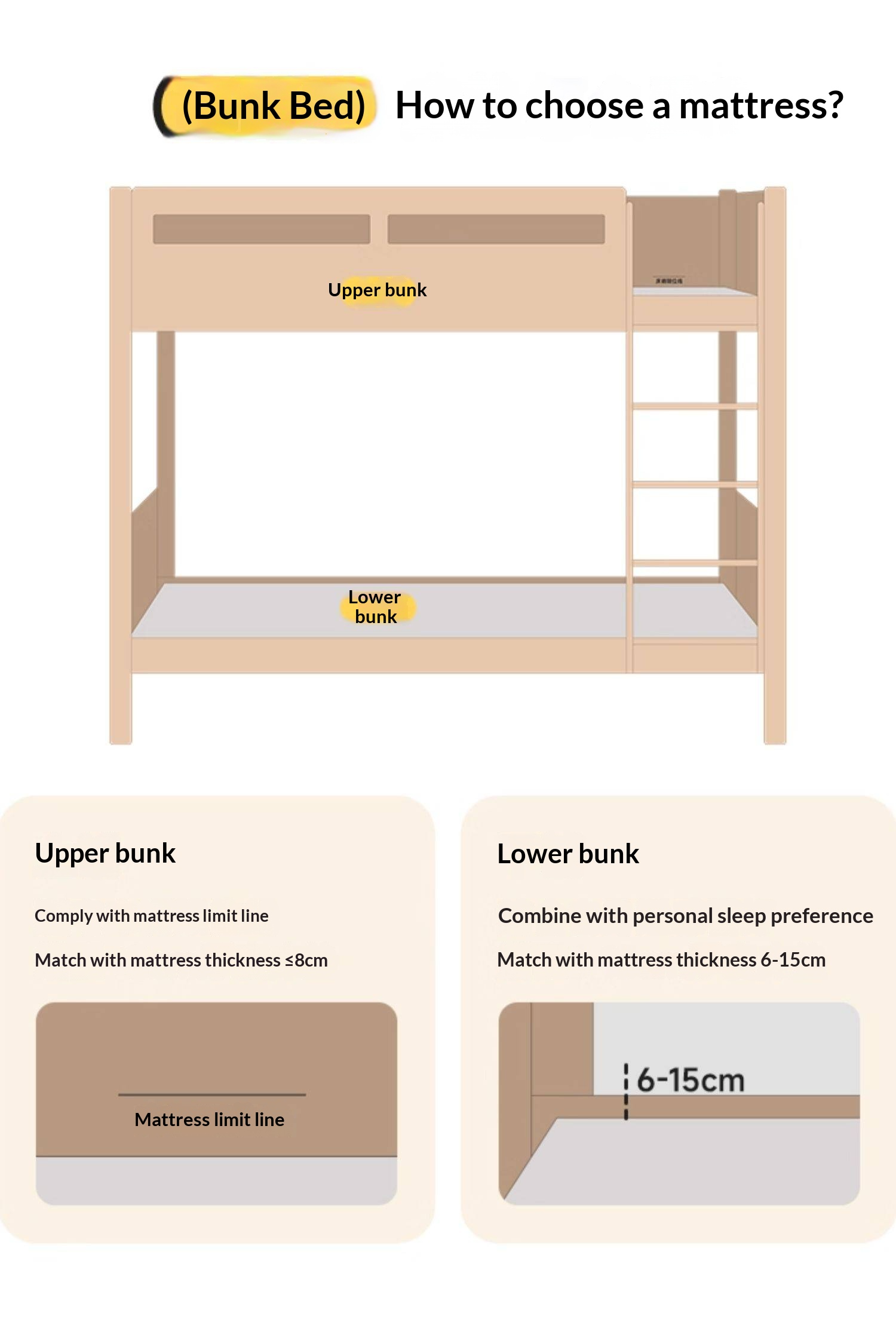 Beech Solid Wood Detachable Bunk Bed with Playful Design