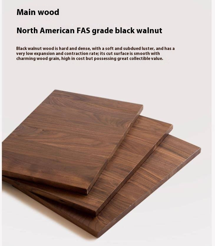 Black Walnut Solid Wood Floor Storage Cabinet