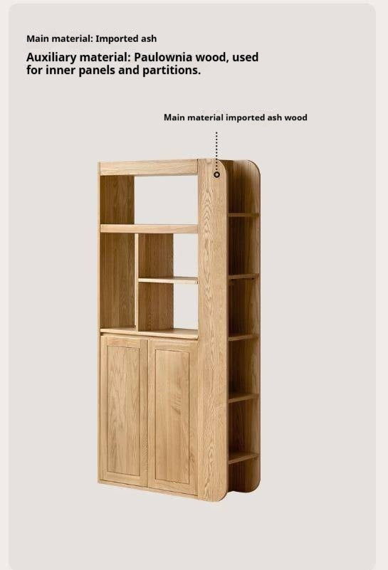Ash Solid Wood Partition Cabinet