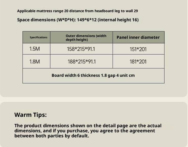 Cherry Solid Wood Retro with Socket Night Light Bed