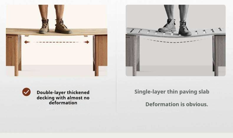 Ash Solid Wood Channel Tufted Platform Bed