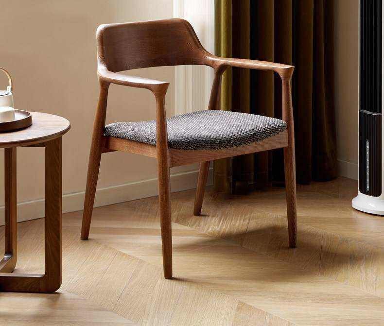 4 pcs -Ash solid wood Sculptural Wishbone-Style Dining Chair
