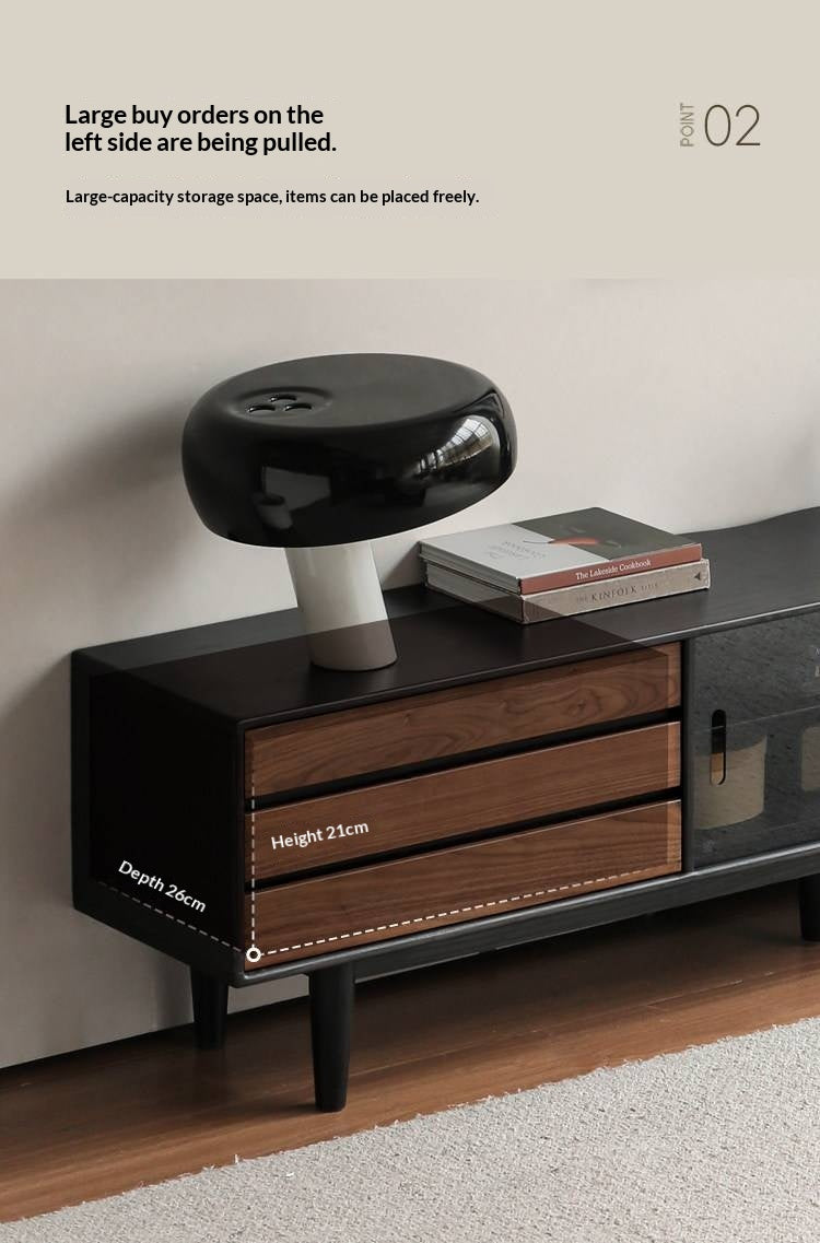 Oak Solid Wood Ancient Style Wood TV Stand