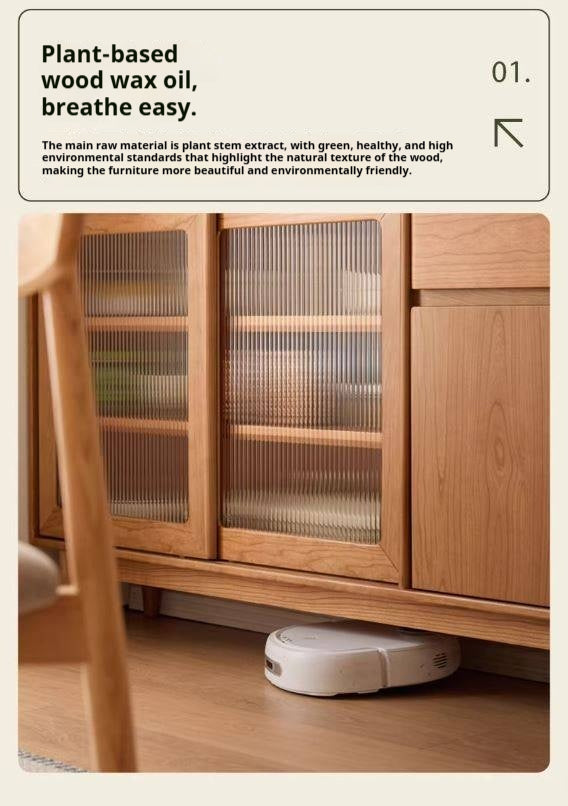 Cherry Solid Wood Ultra-thin Sideboard