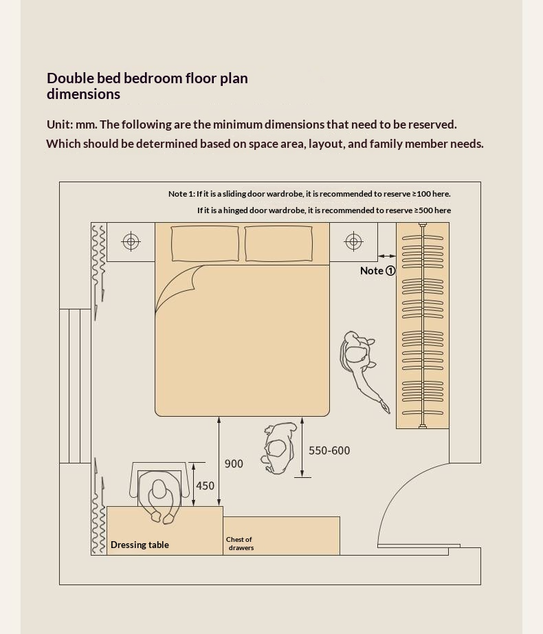 Poplar Solid Wood Vintage Soft Backrest Bed