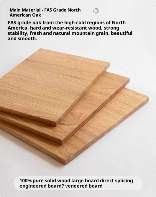 Oak Solid Wood Modern Office Desk