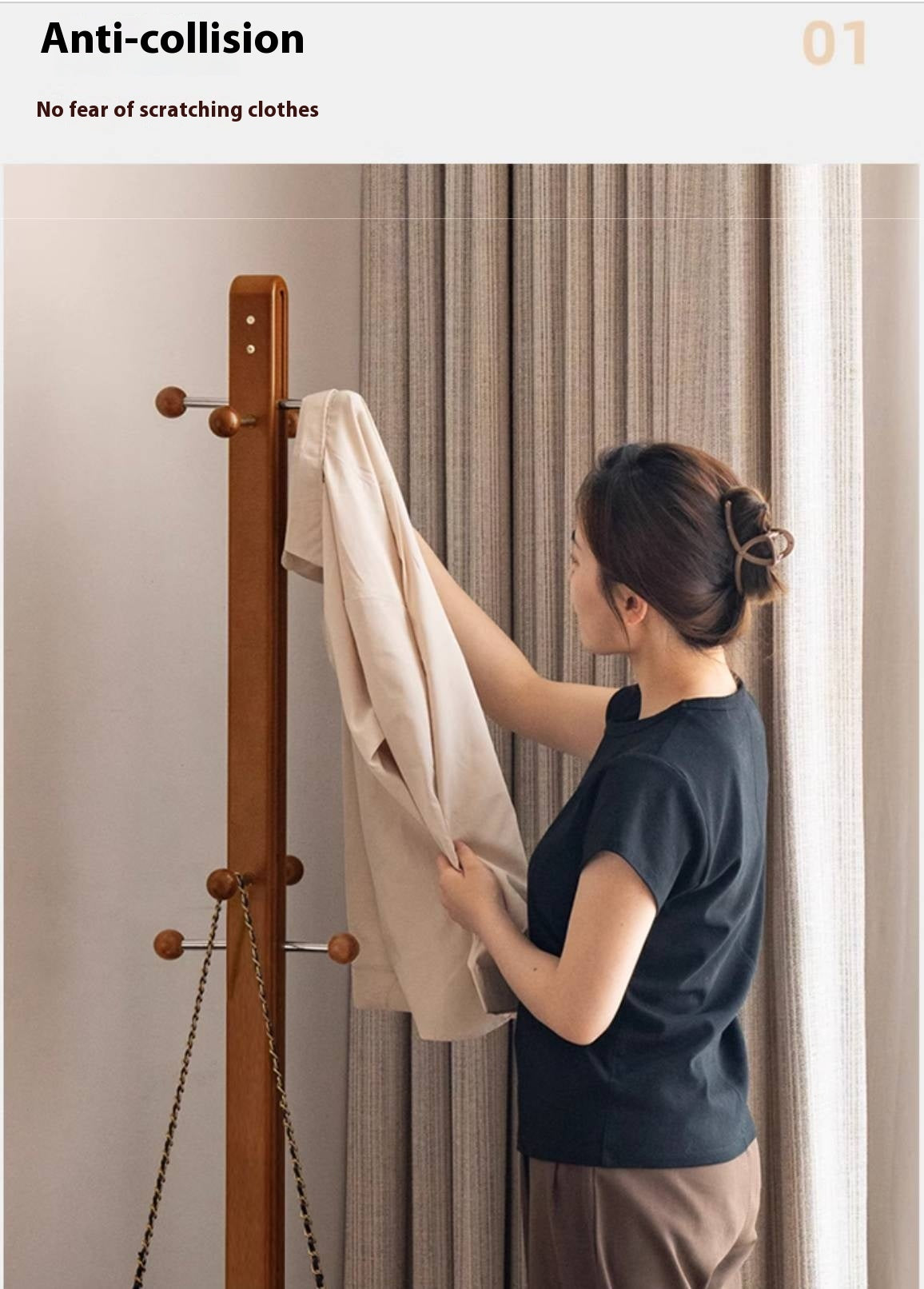 Beech, Ash Solid Wood Medieval Style Hanger