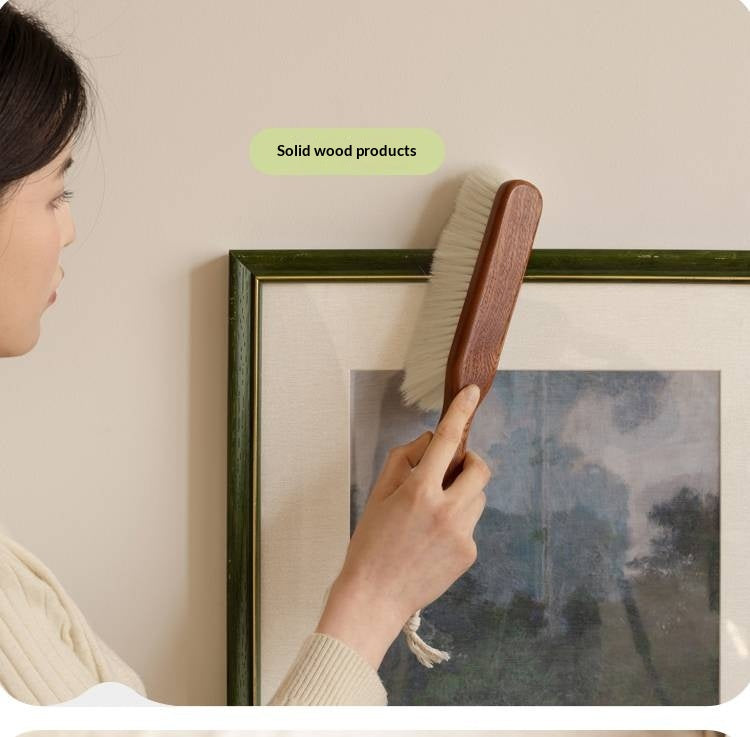 Ebony Solid Wood Long Handle SweepingBrush