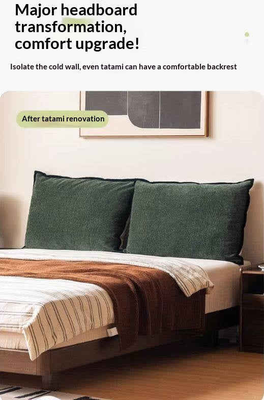 Vintage Style Bed Headboard Pillow with High Backrest Support