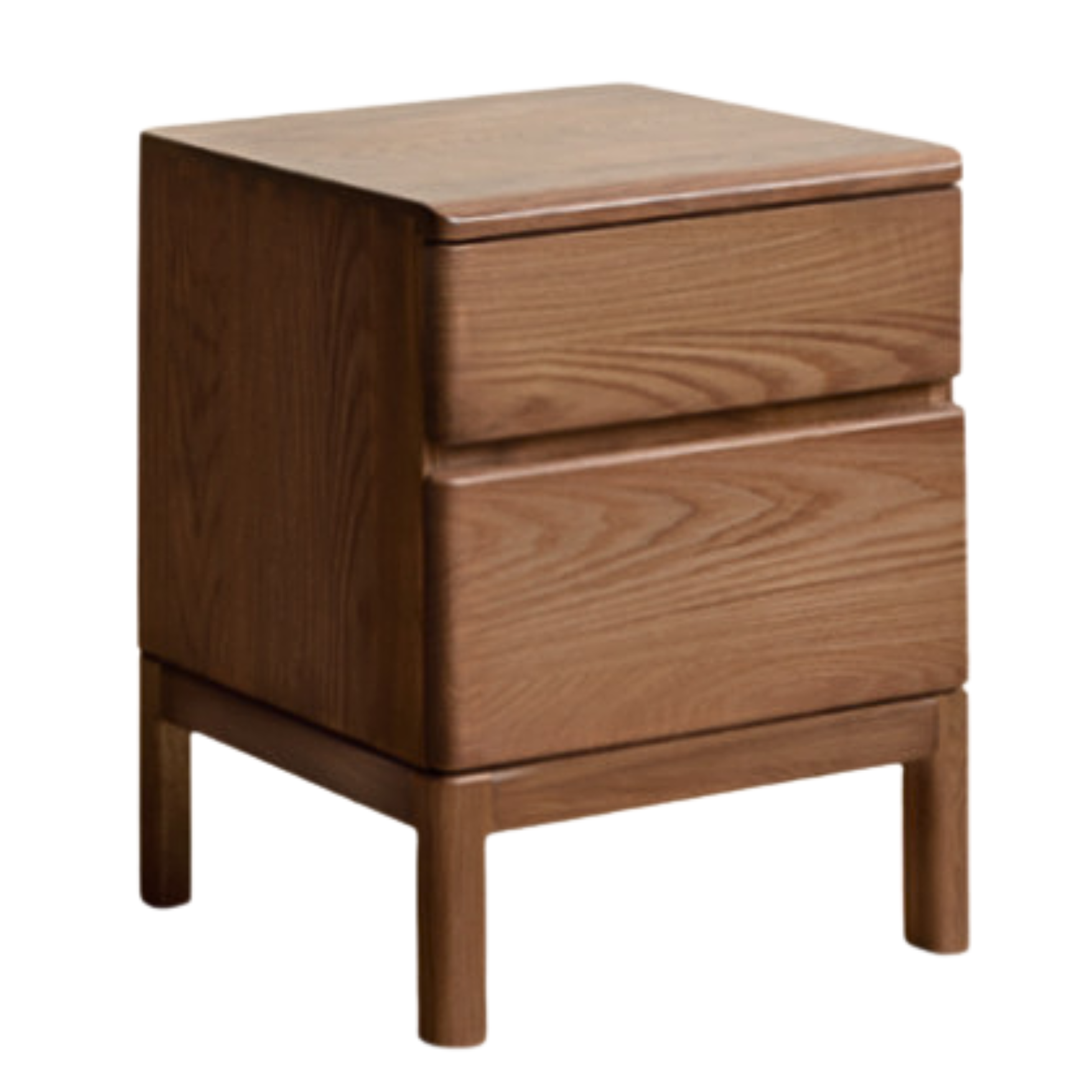 Black walnut, Ash solid wood bedside storage cabinet