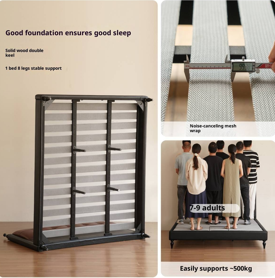 Luxury Genuine Leather Soft Backrest Bed, American Retro Style