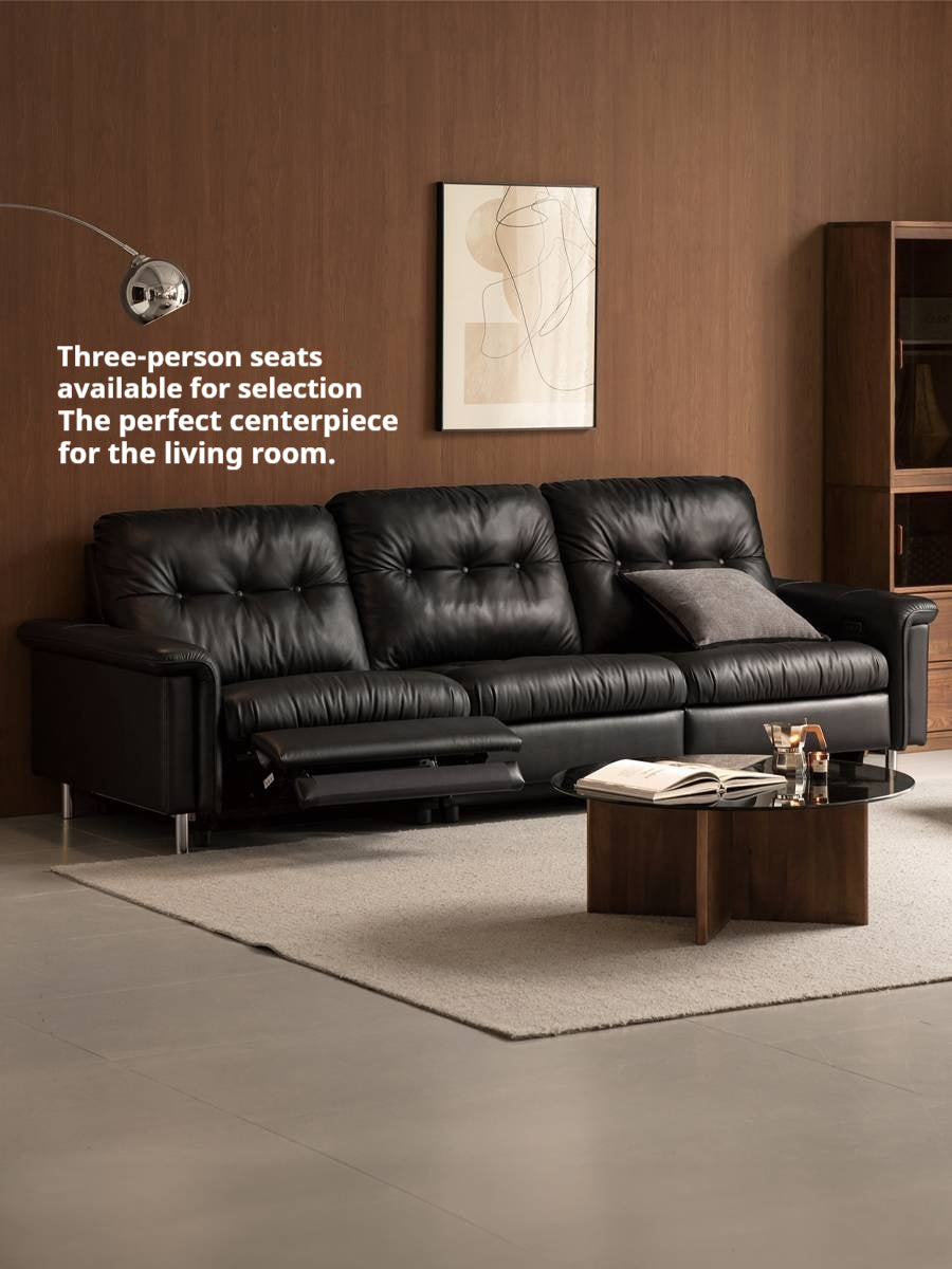 Genuine Leather Antique Style Electric Sofa
