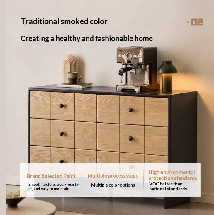 Ash Solid Wood Modern Chest of Drawers