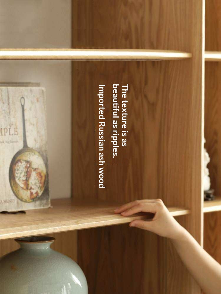 Ash Solid Wood Combination Bookcase Bookshelf<