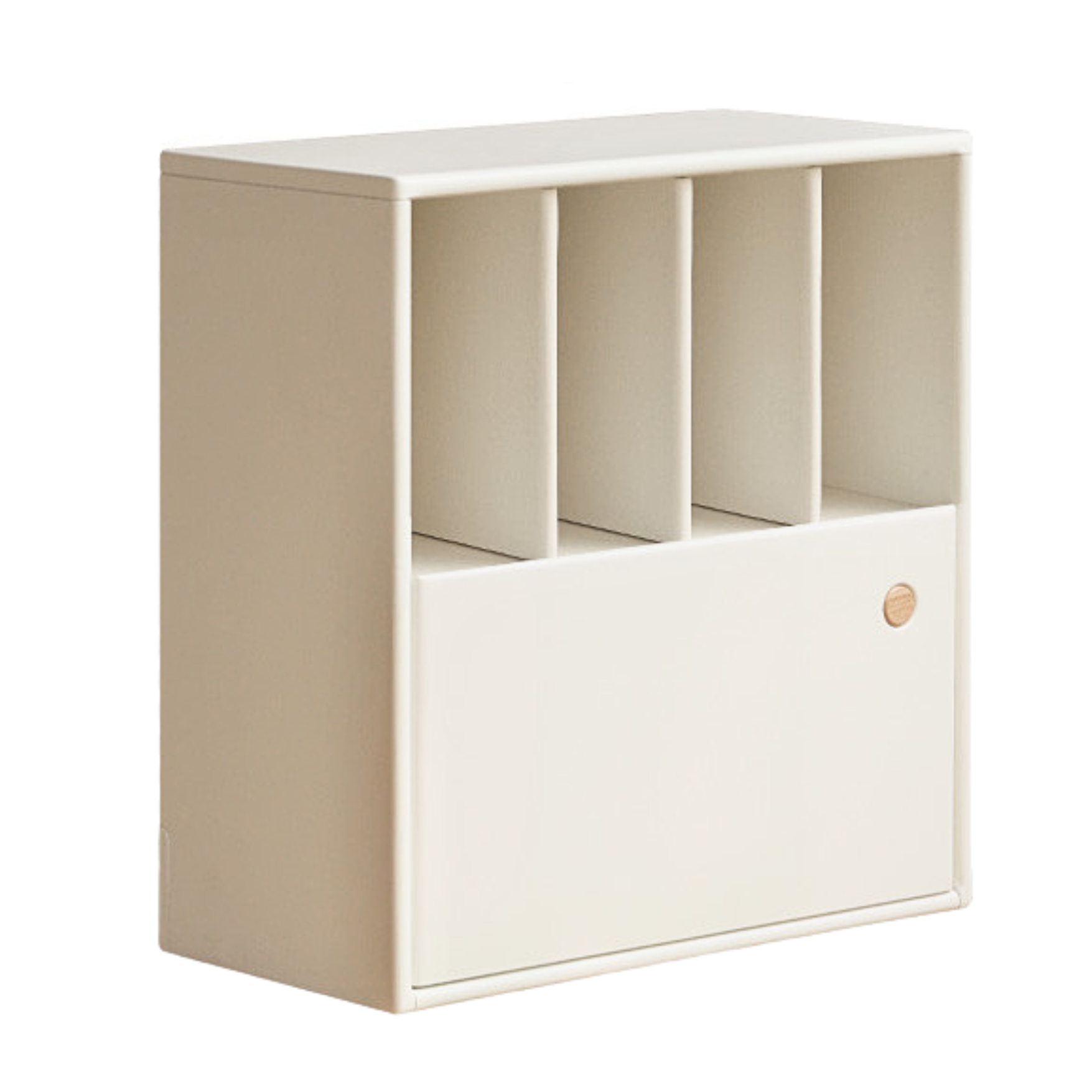 Poplar solid wood storage multi-functional storage bookcase)