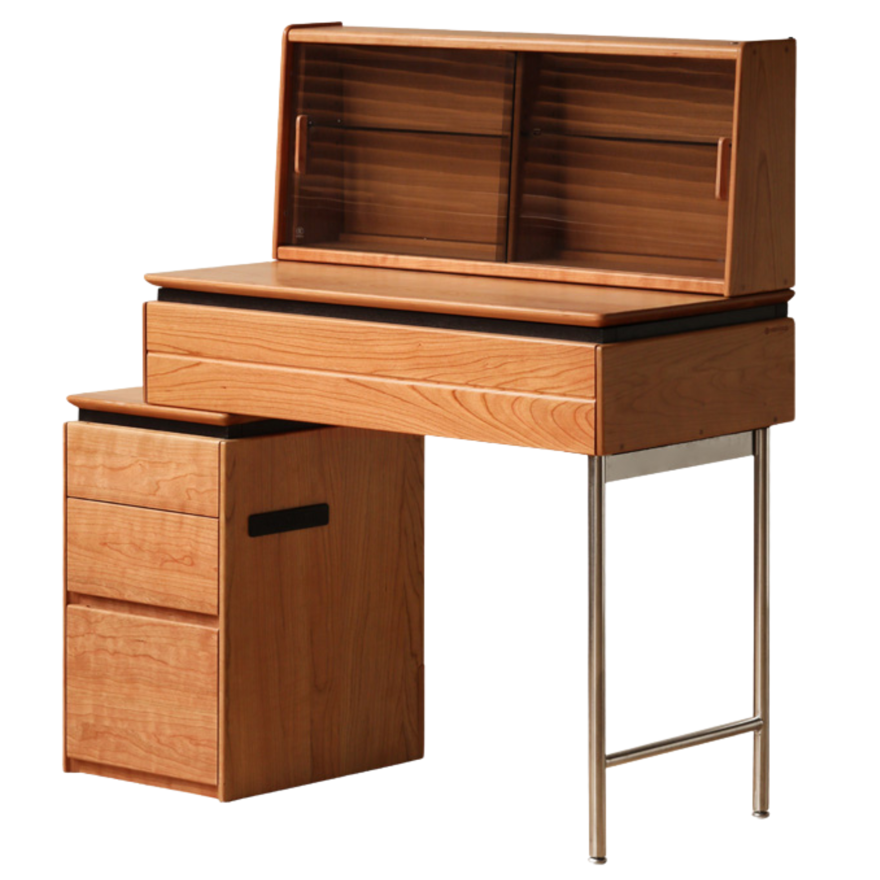 Cherry Wood Retractable Dressing Table