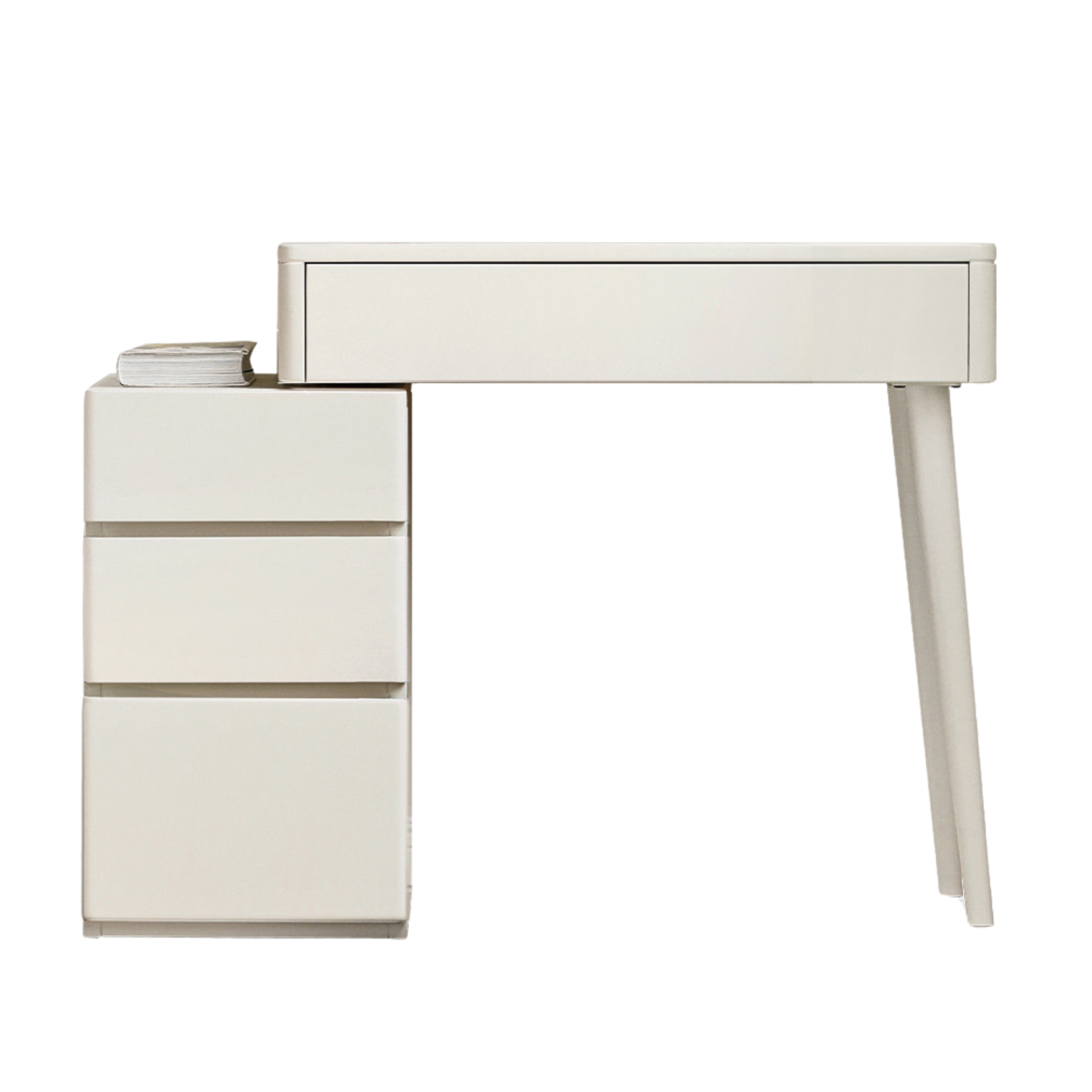 Poplar Solid Wood Cream Air Dressing Table