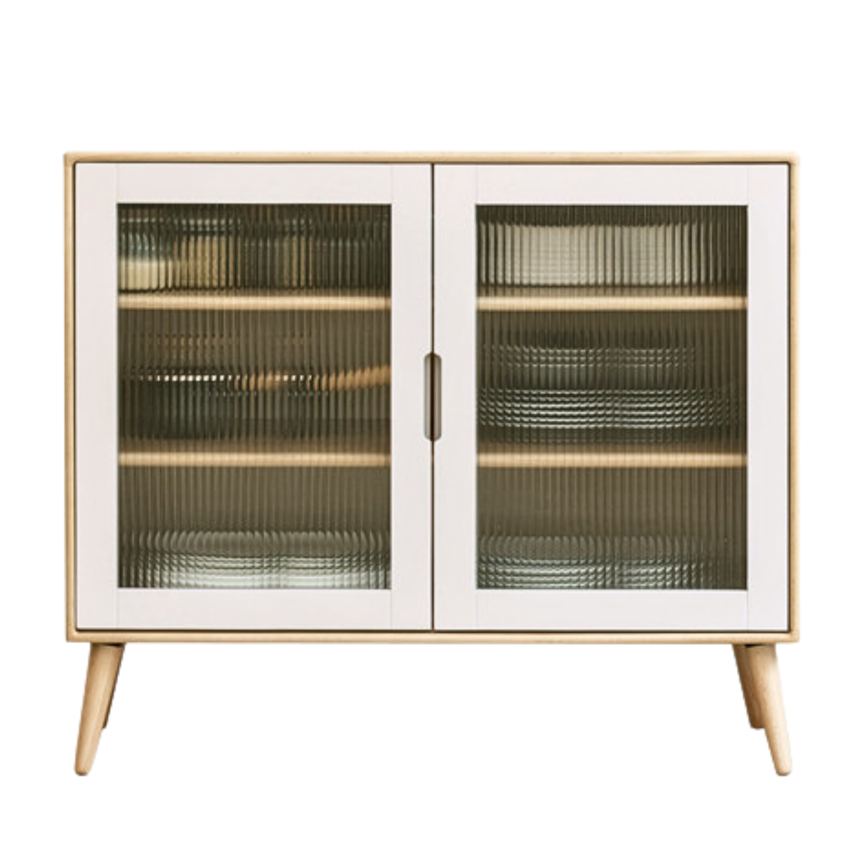 Beech, birch Solid Wood Cabinet Wall mounted Integrated,