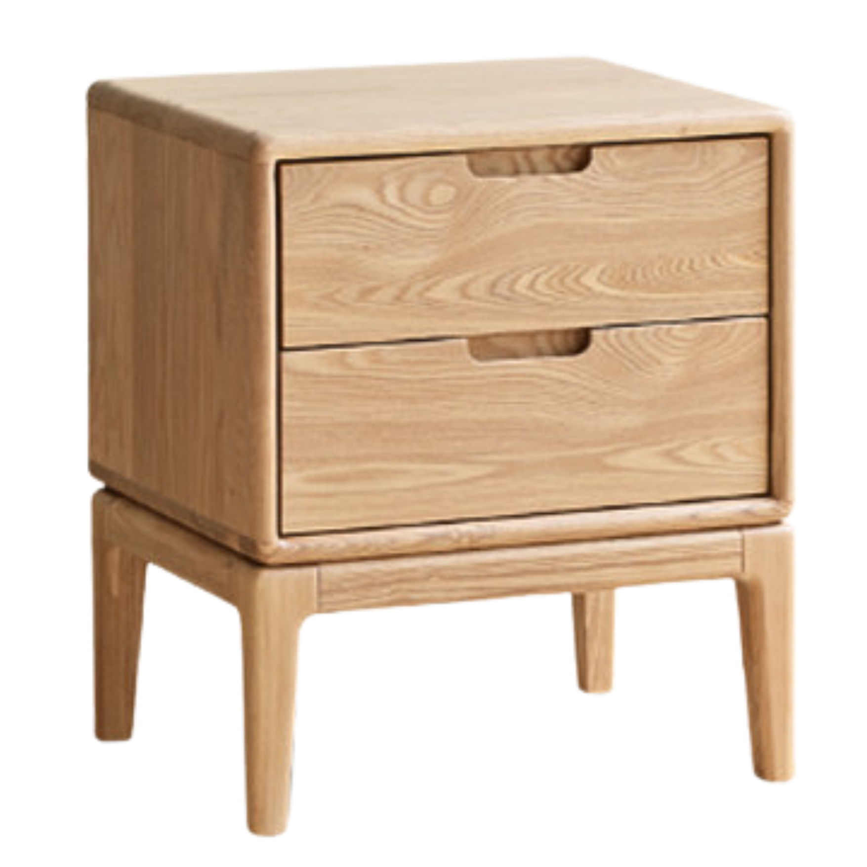 Ash solid wood modern Nordic style nightstand