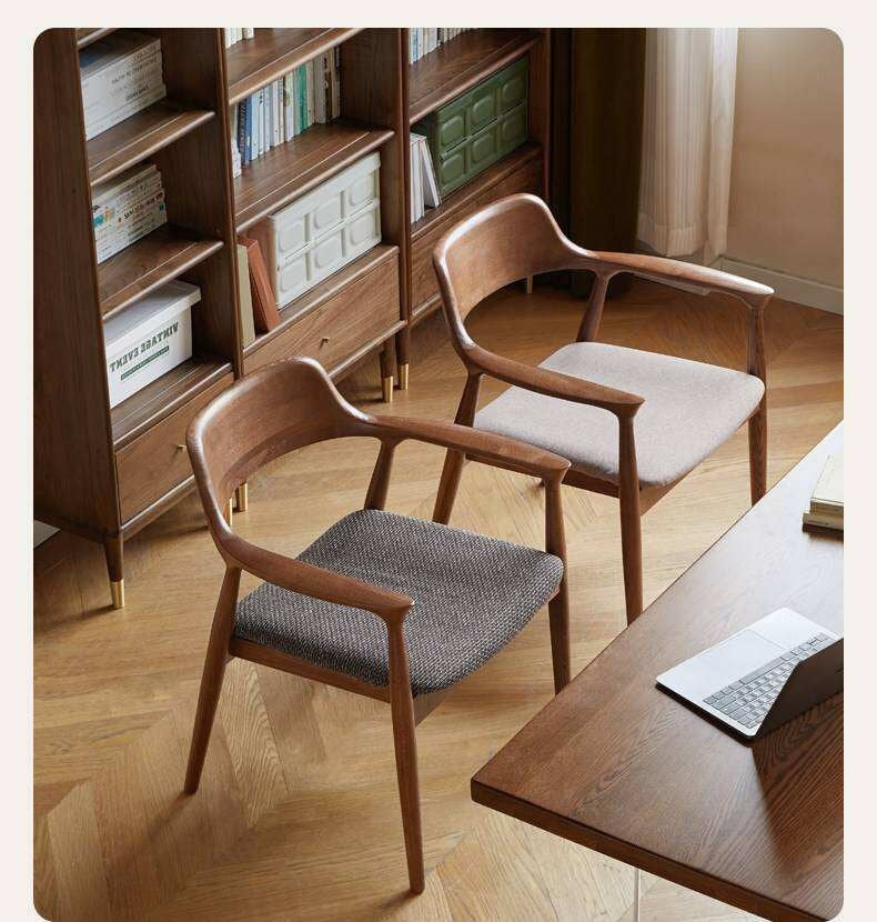 4 pcs -Ash solid wood Sculptural Wishbone-Style Dining Chair