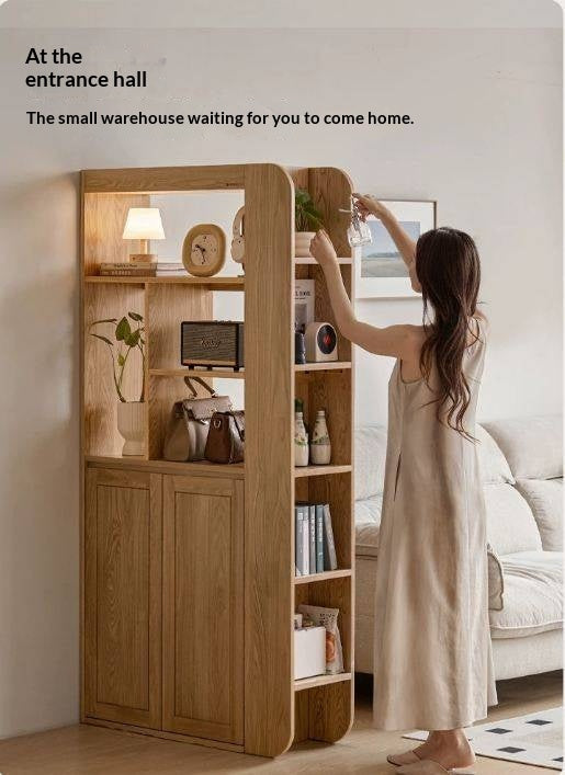 Ash Solid Wood Partition Cabinet