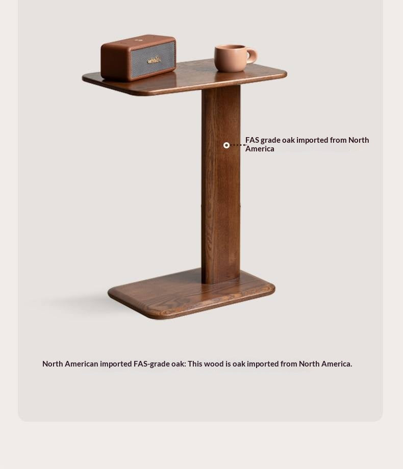 Oak Solid Wood Modern Minimalist Style Side Table