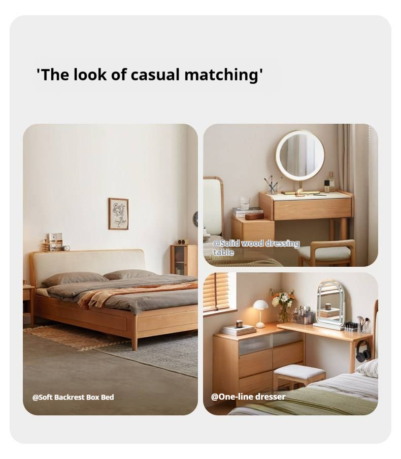 European Beech Solid Wood Multi-Functional Box Bed