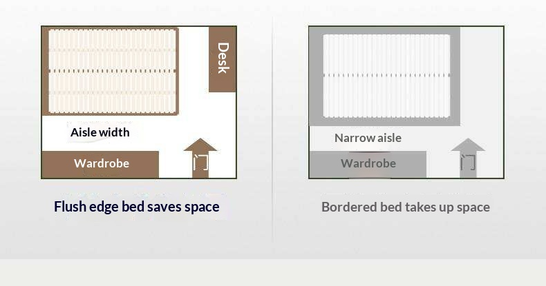 Black Walnut Solid Wood Platform Bed with Grooved Panel Headboard Accent