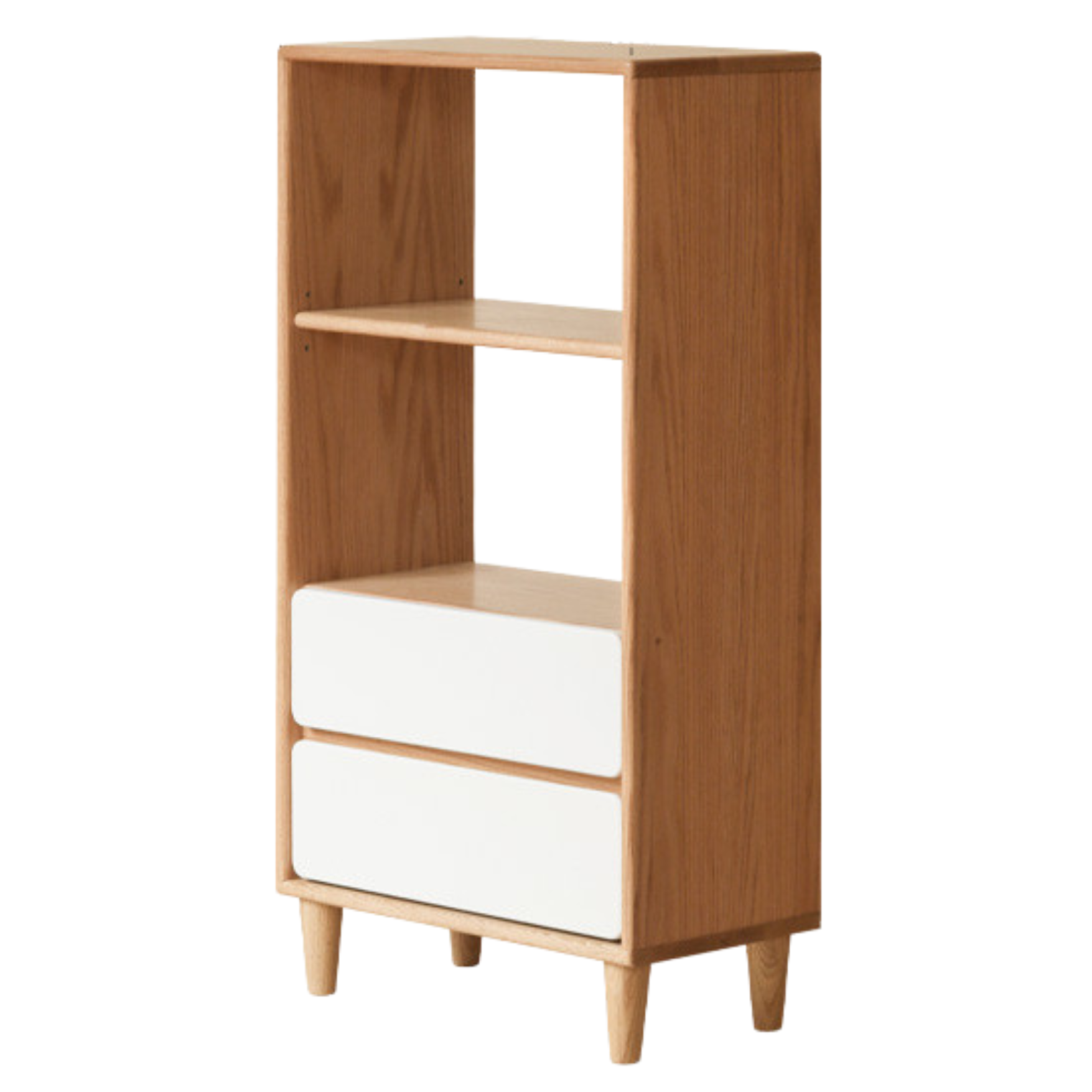 Oak solid wood modern storage bookcase<