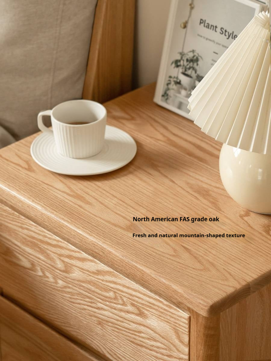 Oak Solid Wood Nordic Nightstand