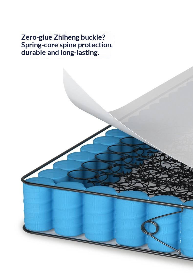 Zero Glue Certified Thick Mattress, Home Use Spring Mattress, Latex Soft Mattress, Bedroom Jute Mattress, Model Pro 23 cm