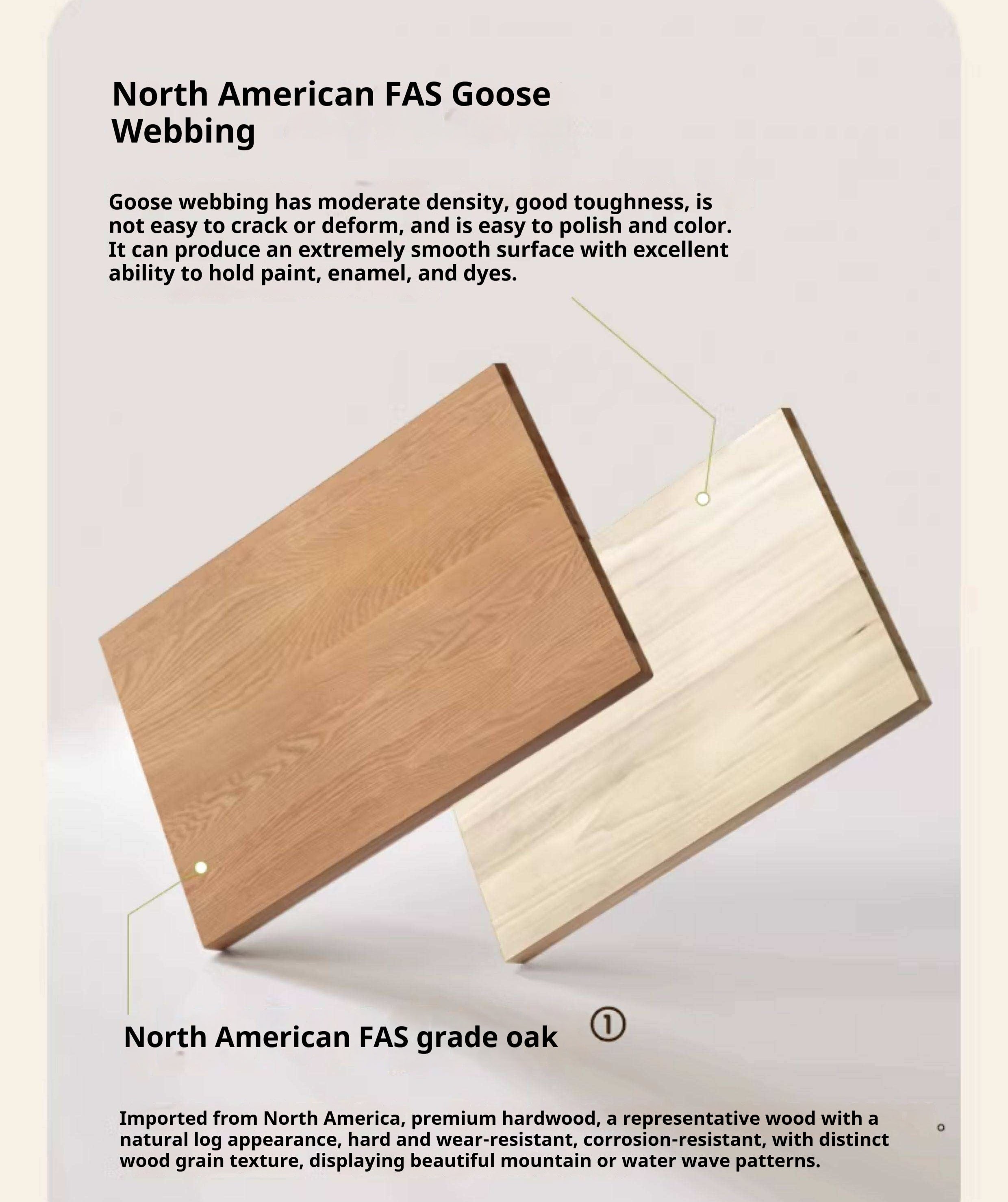Oak, Beech Solid Wood Cream Style Module Combination Bookcase