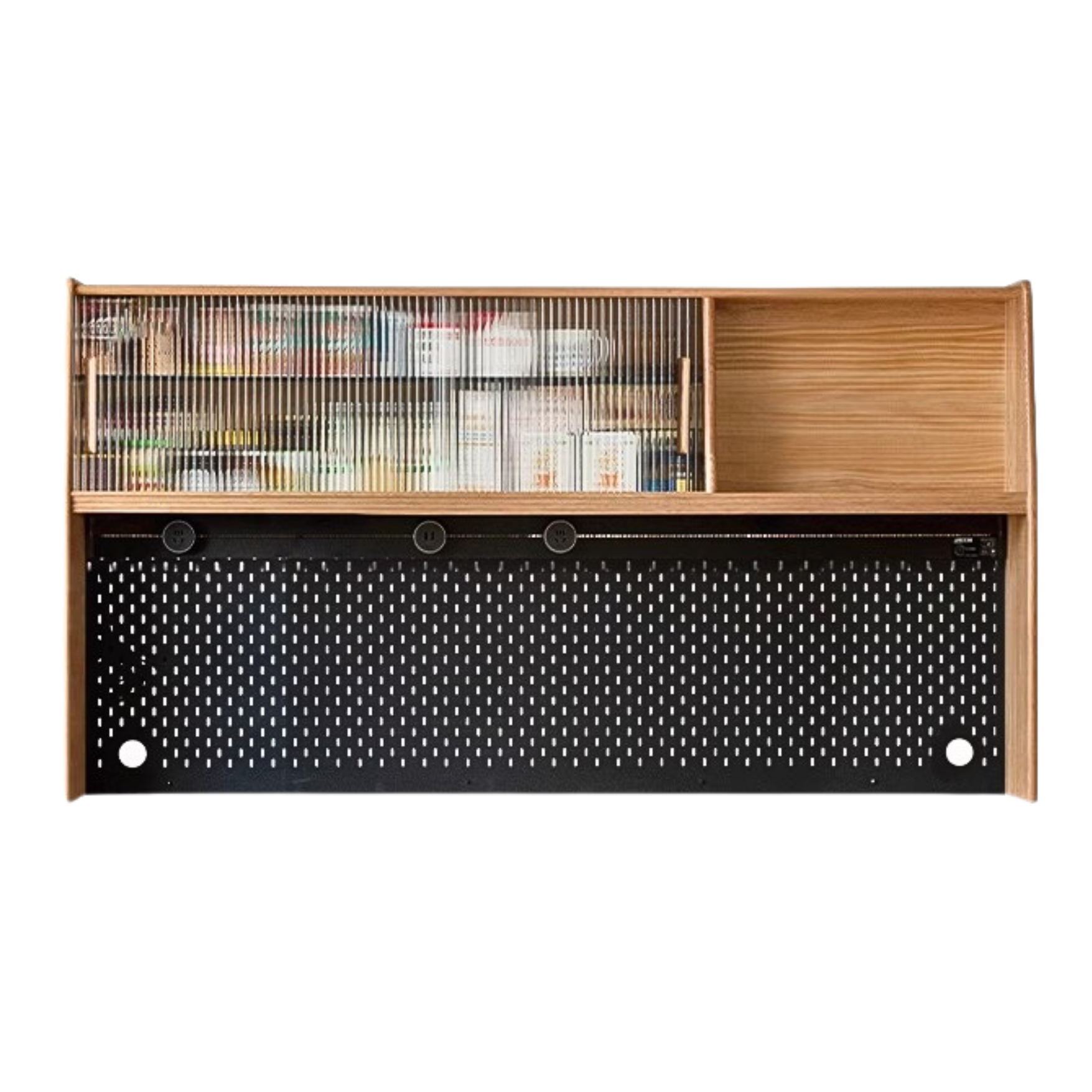 Oak Solid Wood locker multi-functional Sideboard,