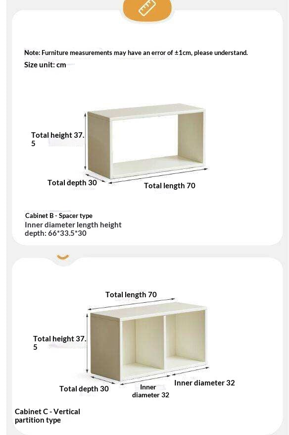 Pine Solid Wood Cream White Lattice Storage Low Bookcase