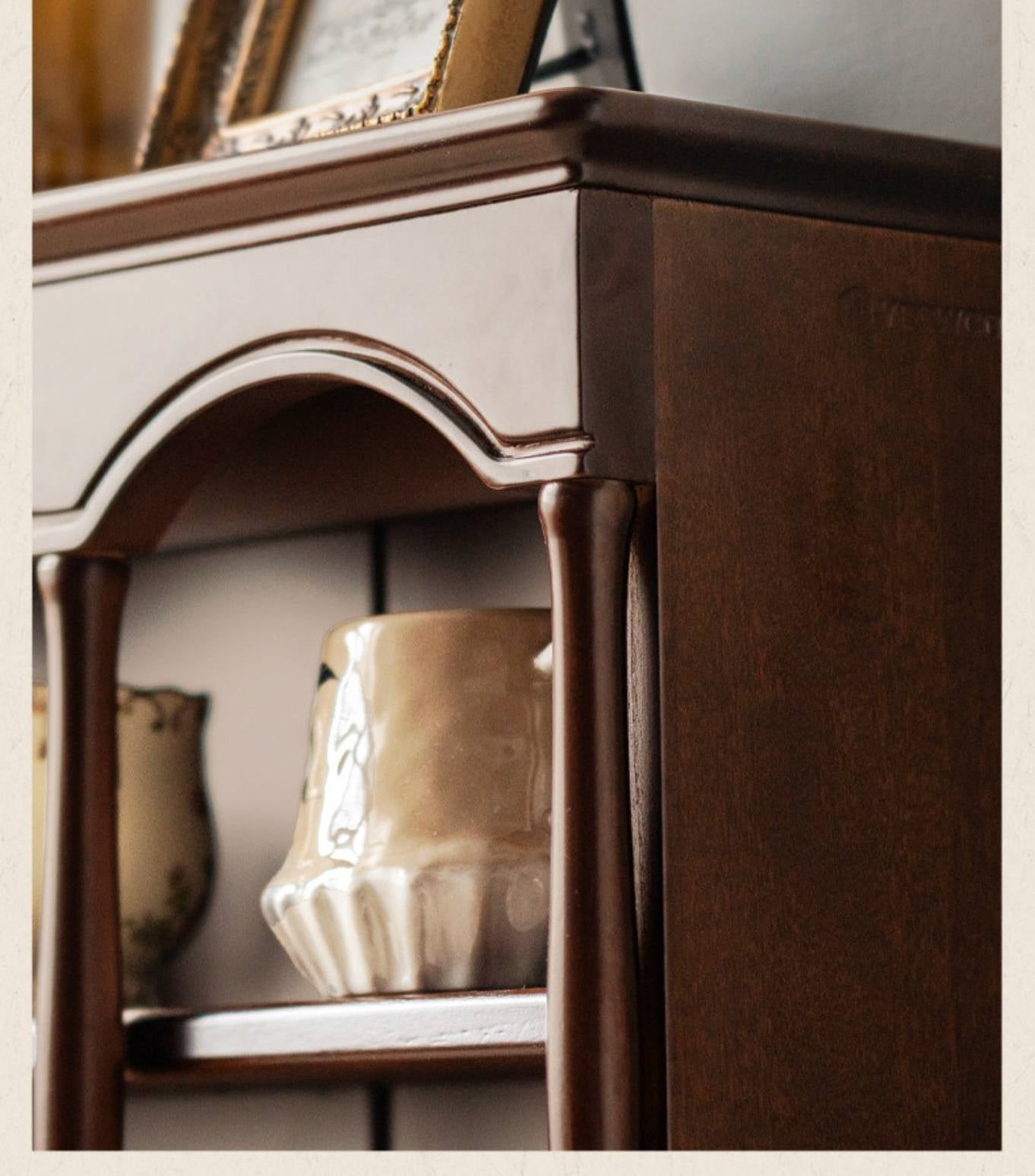 Poplar Solid Wood American Retro dish rack storage cup holder