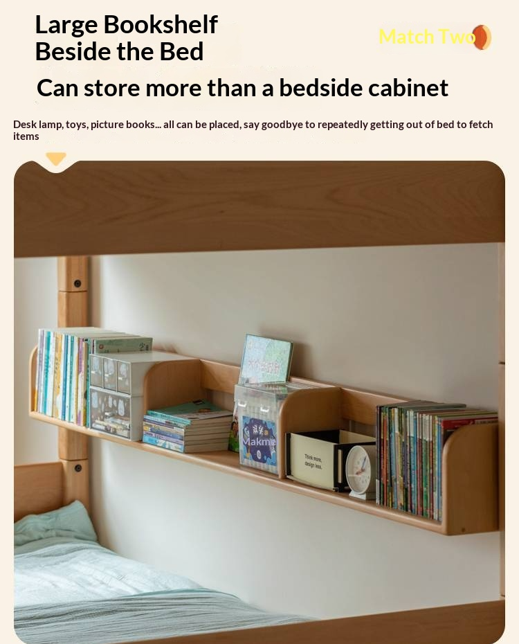 Beech Solid Wood Children's Bunk Bed