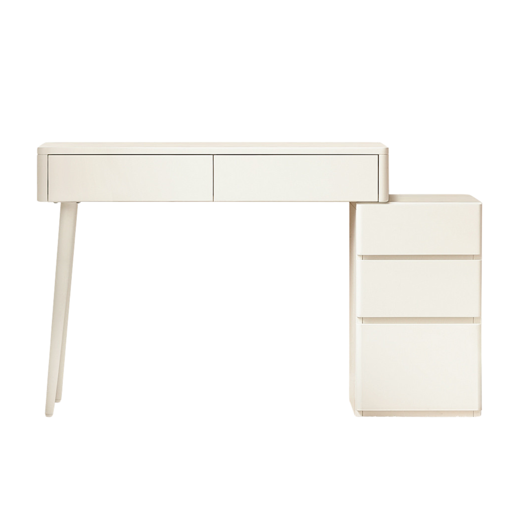 Poplar Solid Wood Cream Air Dressing Table