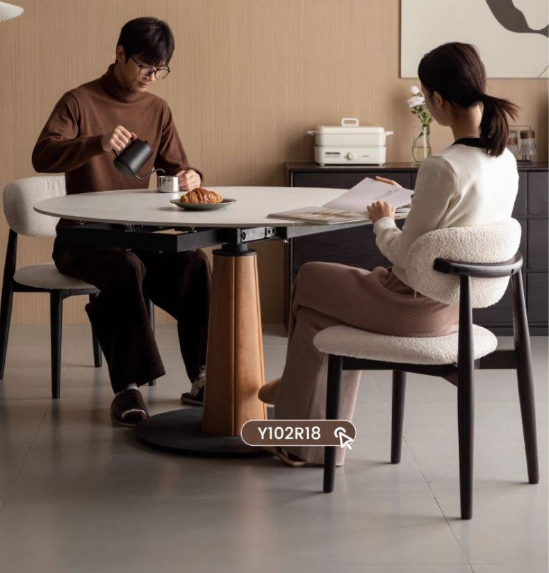 4 pcs Oak Solid Wood, Solid Rubberwood Modern Soft Dining Chair