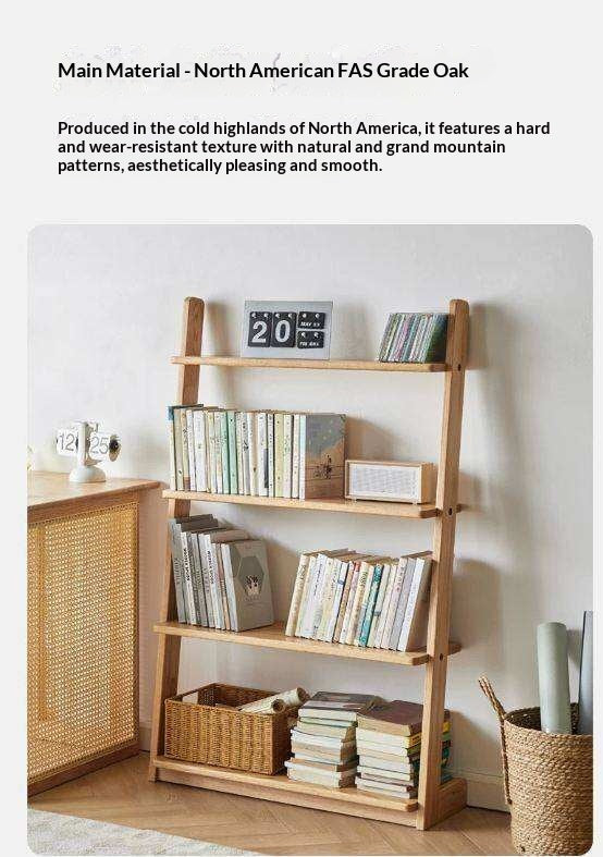 Oak, Beech Solid Wood Bookshelf Racks