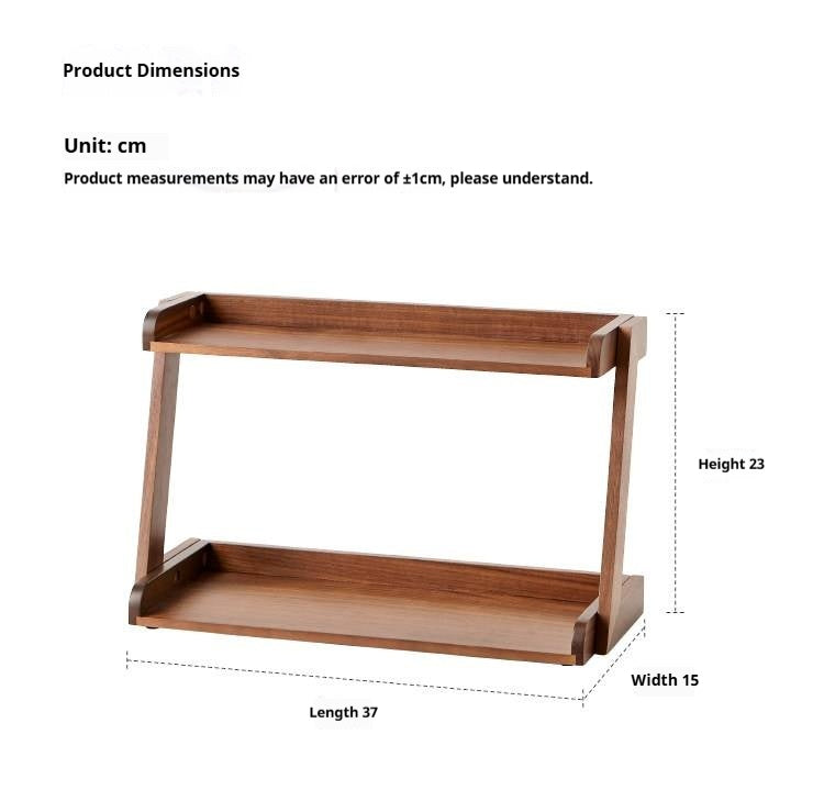 Ash Solid Wood Double Layer Open Sorting Rack