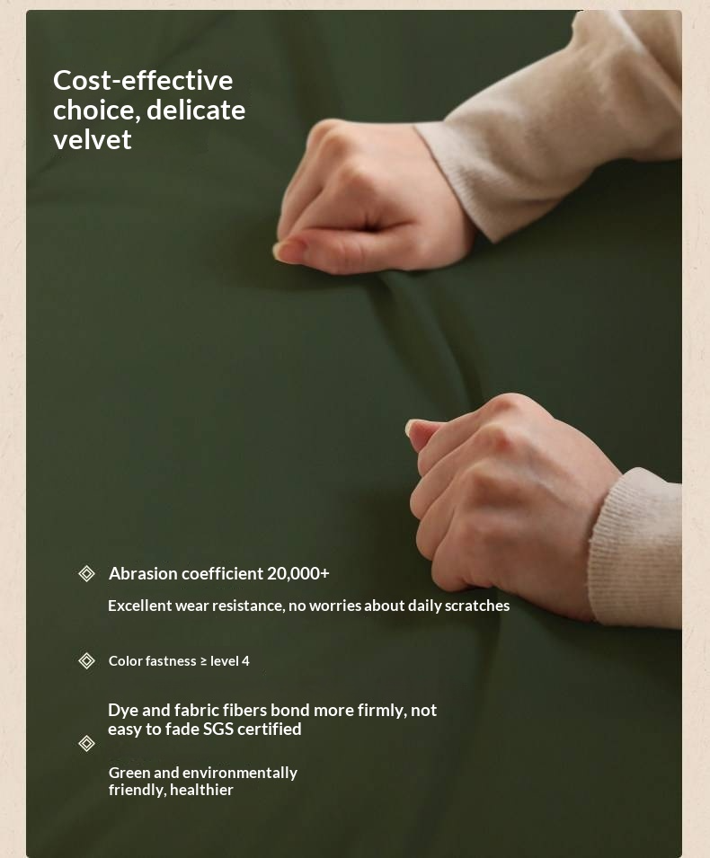 Eco-Friendly Cloud Leather Bed — French Retro Style Upholstered Fabric Bed