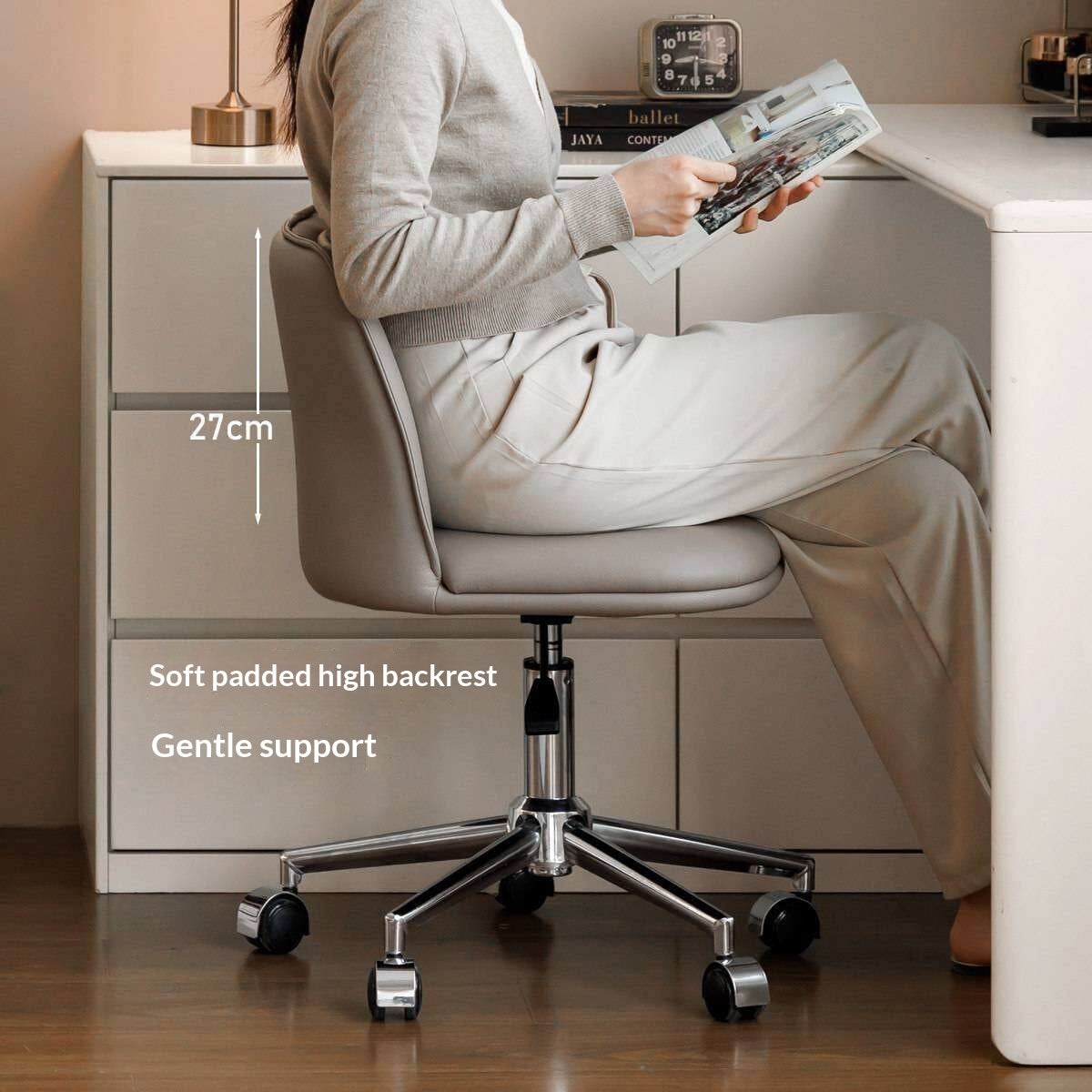 Swivel Adjustable Vanity Chair