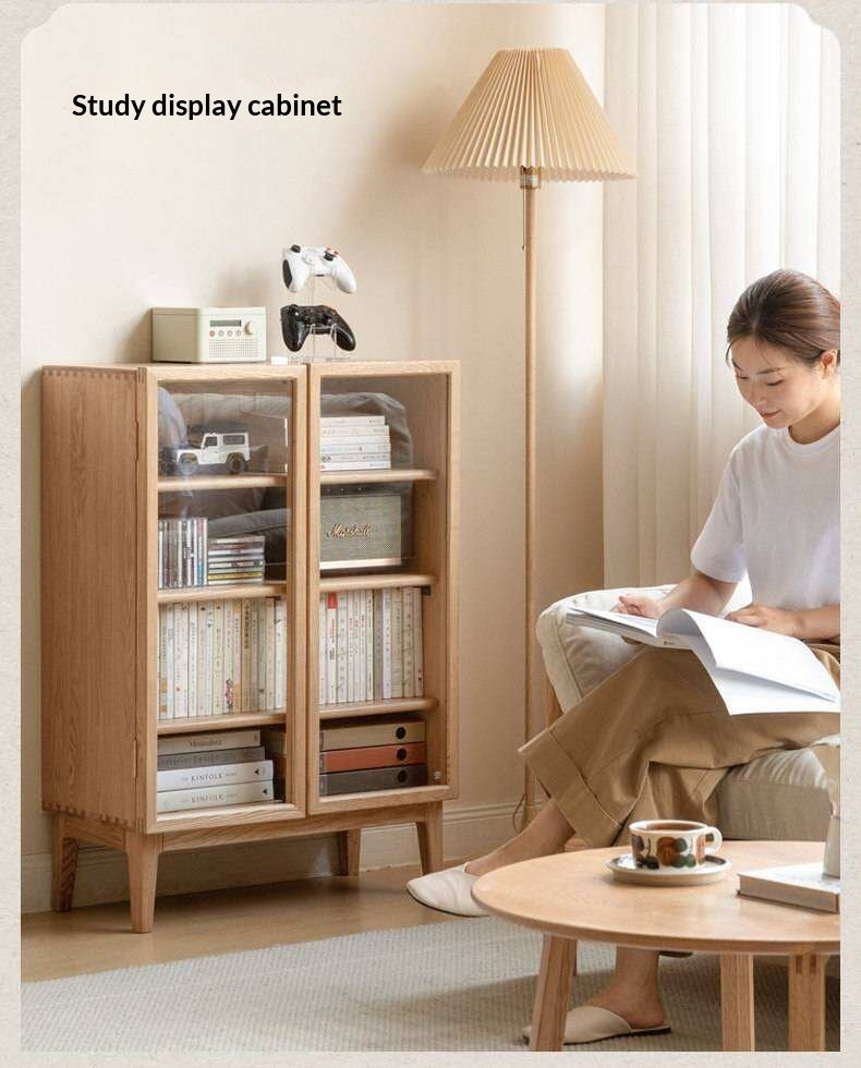 Ash Solid Wood Storage Sideboard