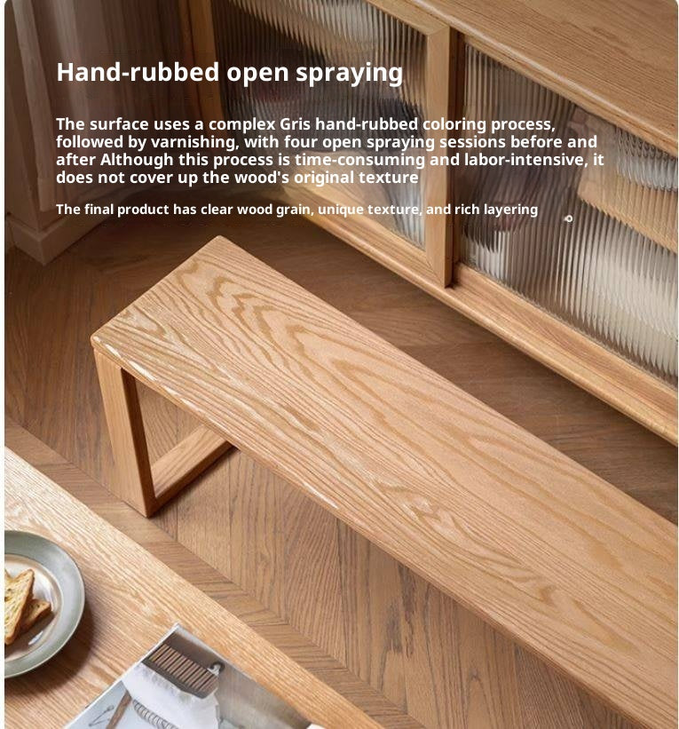 Ash, Oak, Cherry, Beech Solid Wood Long Bed end Bench