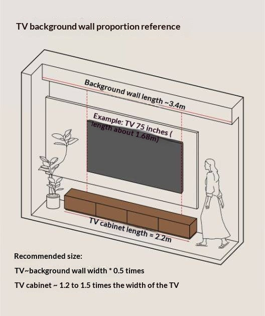 Solid Longan Hardwood Floating Media Console with Push-Open Drawers