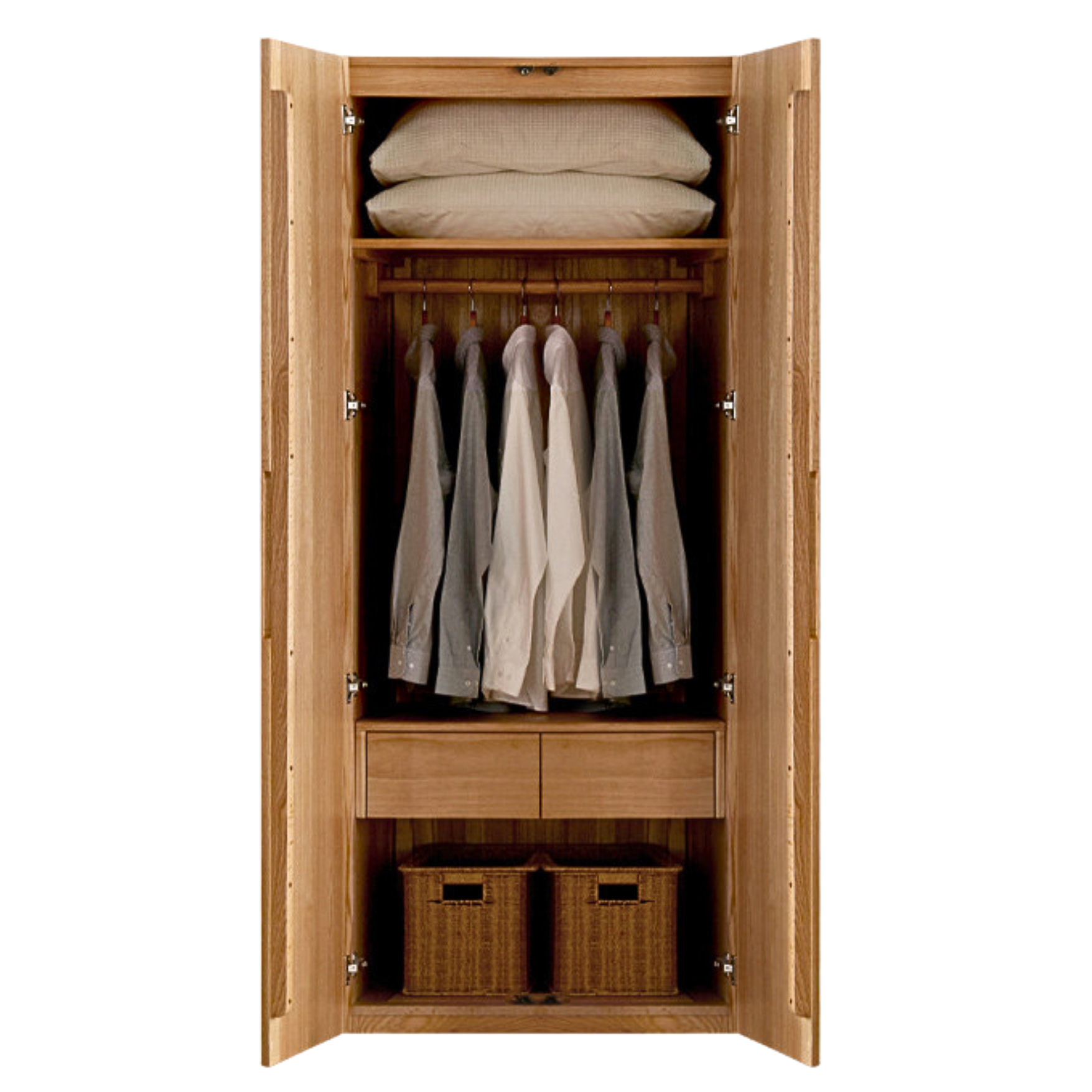 Oak solid wood Wardrobe ::