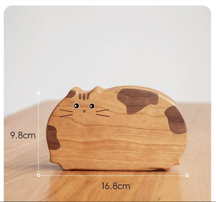 Cherry, Black Walnut Solid Wood Portable Jewelry Box with Multi-Compartment Storage