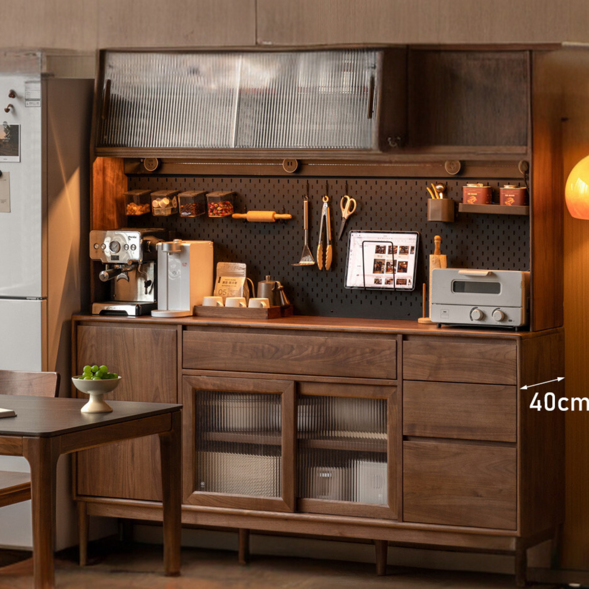 Black Walnut Solid Wood Simple Modern Sideboard