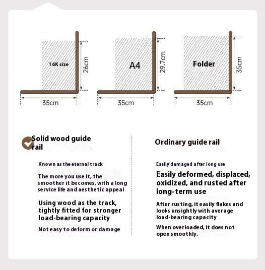 Oak Solid Wood Modern Double Computer